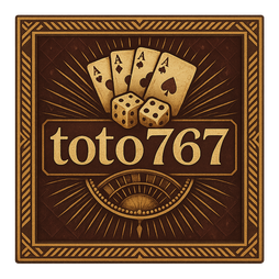 toto767 ব্র্যান্ড চিহ্ন গাঢ় ব্যাকগ্রাউন্ডে